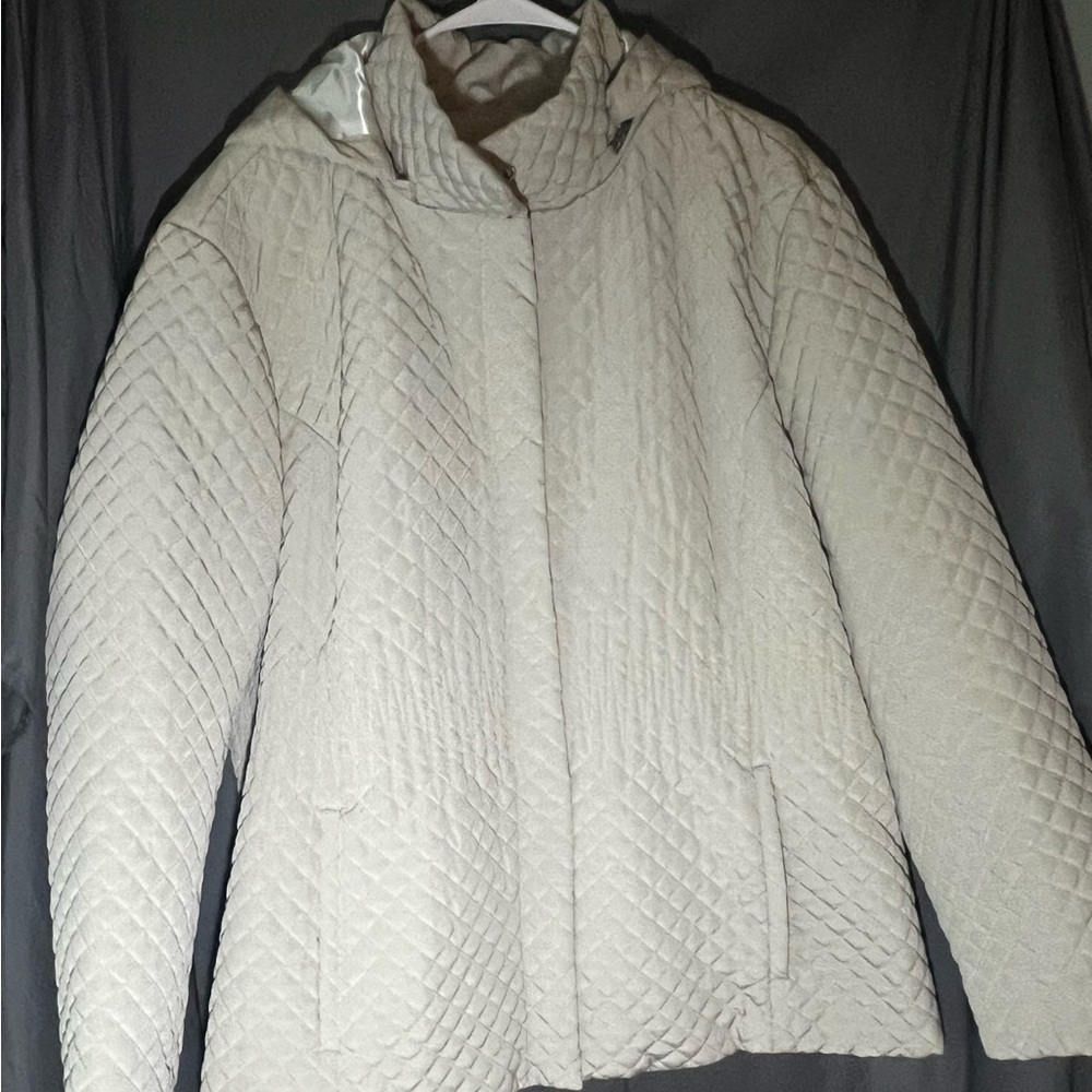 Calvin Klein Quilted Beige Puffer Jacket